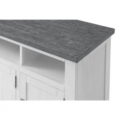 Foundry 65 in. White Stain with Grey Top Solid Wood TV Stand Fits TV's up to 70 in. by Martin Svensson Home -EVERGLADE HOME Shop white stain and grey martin svensson home tv stands 90925 fa 1000