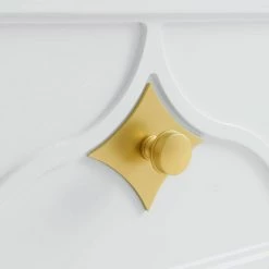 Emma 2-Drawer White and Gold Nightstand (27 in. H x 25 in. W x 17 in. D) by Martin Svensson Home 10 Emma 2-Drawer White and Gold Nightstand (27 in. H x 25 in. W x 17 in. D) by Martin Svensson Home -EVERGLADE HOME Shop white with gold accents martin svensson home nightstands 6805722 c3 1000